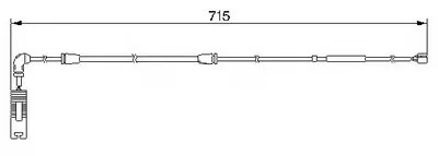 Сигнализатор, износ тормозных колодок BREMSI купить