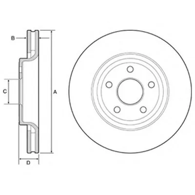 Тормозной диск DELPHI купить
