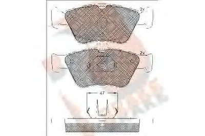 Комплект тормозных колодок, дисковый тормоз R BRAKE купить