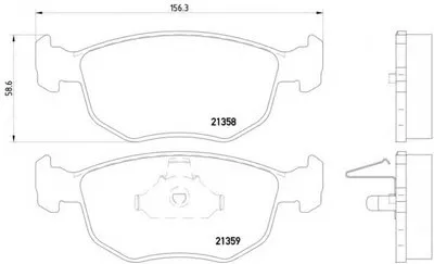 Комплект тормозных колодок, дисковый тормоз HELLA купить
