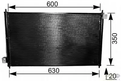 Конденсатор, кондиционер BEHR HELLA SERVICE HELLA купить