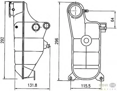 Компенсационный бак, охлаждающая жидкость BEHR HELLA SERVICE купить