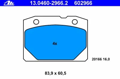 Комплект тормозных колодок, дисковый тормоз ATE купить