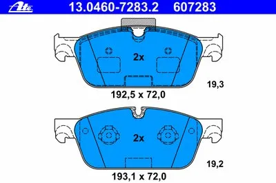 Комплект тормозных колодок, дисковый тормоз ATE купить