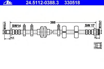 Тормозной шланг ATE купить