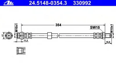 Тормозной шланг ATE купить