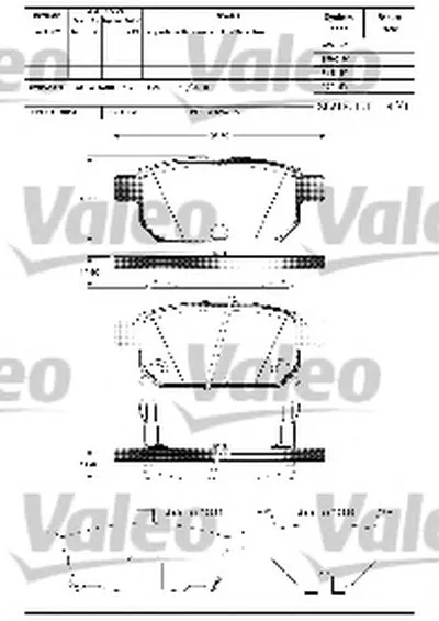 Комплект тормозных колодок, дисковый тормоз VALEO купить