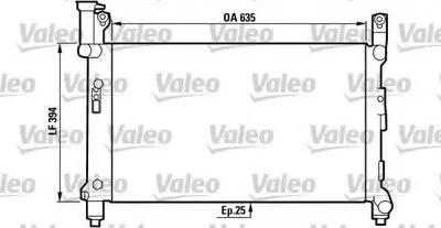 Радиатор, охлаждение двигателя VALEO купить