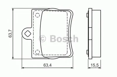 Комплект тормозных колодок, дисковый тормоз BOSCH купить