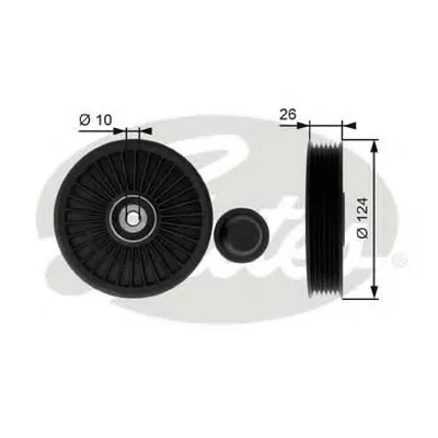 Паразитный / ведущий ролик, поликлиновой ремень DriveAlign® GATES купить