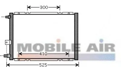 Конденсатор, кондиционер VAN WEZEL купить