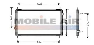 Конденсатор, кондиционер VAN WEZEL купить