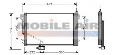Конденсатор, кондиционер VAN WEZEL купить