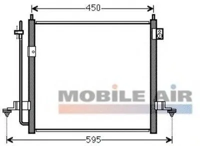 Конденсатор, кондиционер VAN WEZEL купить