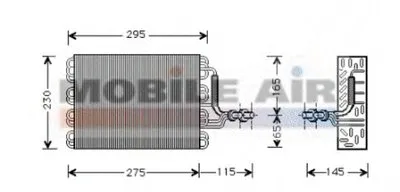 Испаритель, кондиционер VAN WEZEL купить