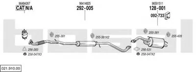 Система выпуска ОГ BOSAL купить