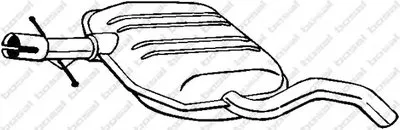 Средний глушитель выхлопных газов BOSAL купить