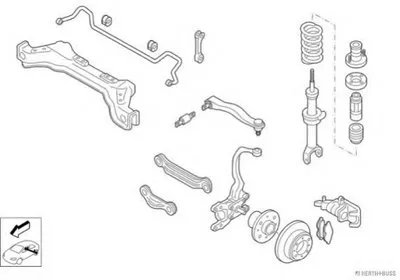 Рулевое управление; Подвеска колеса HERTH+BUSS JAKOPARTS купить