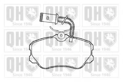 Комплект тормозных колодок, дисковый тормоз QUINTON HAZELL купить
