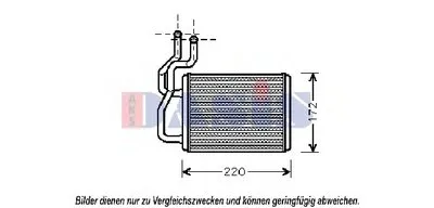 Теплообменник, отопление салона AKS DASIS купить