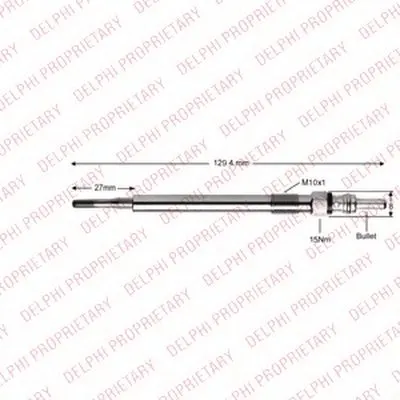 Свеча накаливания DELPHI купить