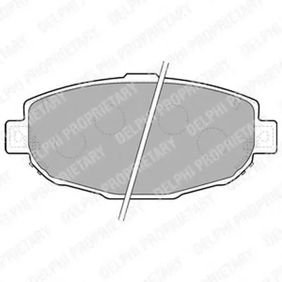 Комплект тормозных колодок, дисковый тормоз DELPHI купить