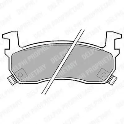 Комплект тормозных колодок, дисковый тормоз DELPHI купить
