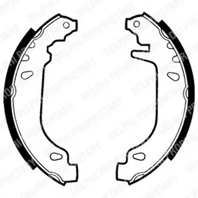 Комплект тормозных колодок DELPHI купить