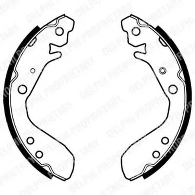 Комплект тормозных колодок DELPHI купить