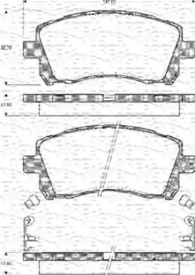 Комплект тормозных колодок, дисковый тормоз MAGNETI MARELLI купить