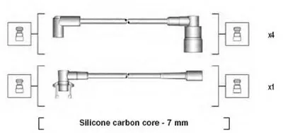 Комплект проводов зажигания MAGNETI MARELLI купить