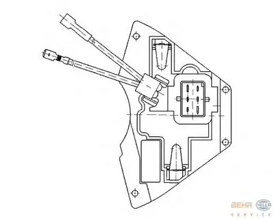 Регулятор, вентилятор салона BEHR HELLA SERVICE купить