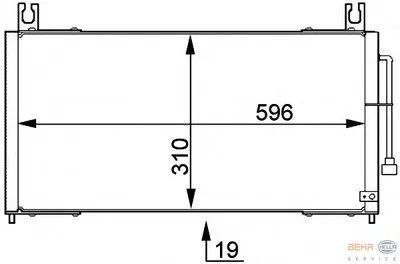 Конденсатор, кондиционер BEHR HELLA SERVICE купить