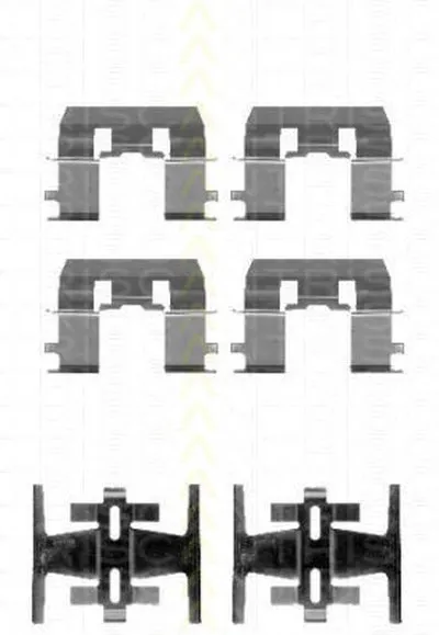 Комплектующие, колодки дискового тормоза TRISCAN купить