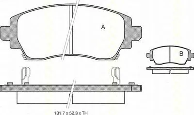 Комплект тормозных колодок, дисковый тормоз TRISCAN купить