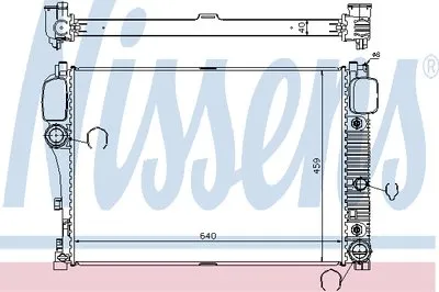 Радиатор, охлаждение двигателя NISSENS купить