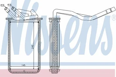 Теплообменник, отопление салона NISSENS купить