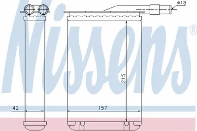 Теплообменник, отопление салона NISSENS купить
