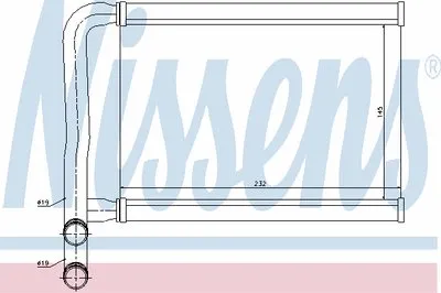 Теплообменник, отопление салона NISSENS купить