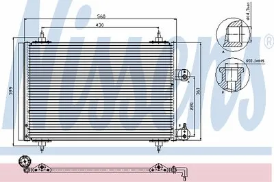 Конденсатор, кондиционер NISSENS купить