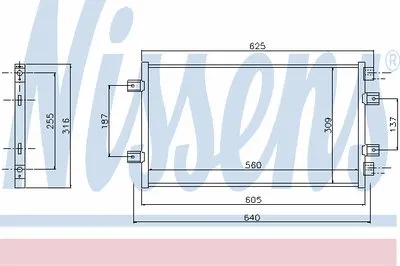 Конденсатор, кондиционер NISSENS купить