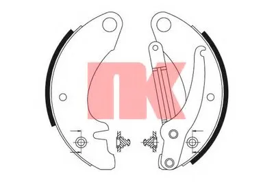 Комплект тормозных колодок NK купить