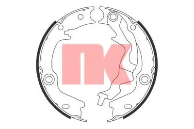 Комплект тормозных колодок, стояночная тормозная система NK купить