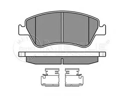 Комплект тормозных колодок, дисковый тормоз MEYLE купить