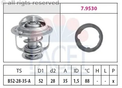 Термостат, охлаждающая жидкость FACET купить
