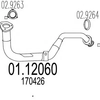 Труба выхлопного газа MTS купить