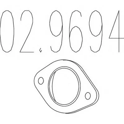 Прокладка, труба выхлопного газа MTS купить