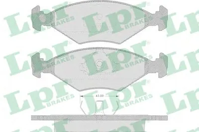 Комплект тормозных колодок, дисковый тормоз LPR купить