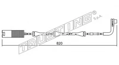 Сигнализатор, износ тормозных колодок TRUSTING купить