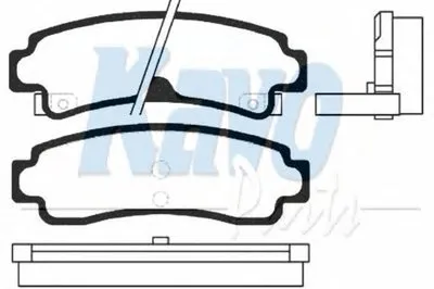 Комплект тормозных колодок, дисковый тормоз MK KASHIYAMA KAVO PARTS купить
